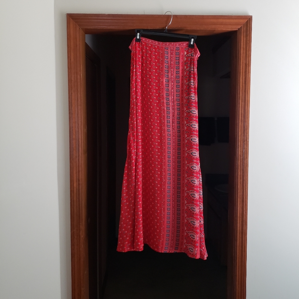 Reserved ❤❤Spell Gypsiana Red NWT Maxi split skirt SZ XL ❤ - Picture 3 of 15